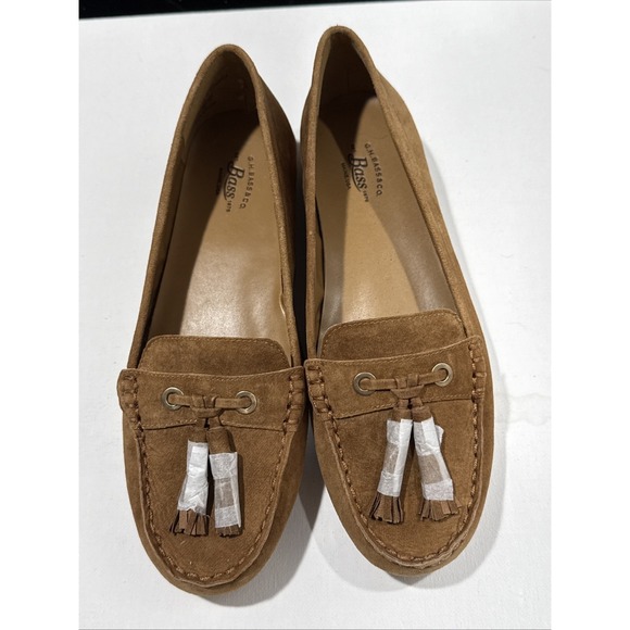 G.H. Bass Bonnie Tassel Loafer Flats Womens Tan Suede Size 6.5 New in Box - Picture 3 of 10
